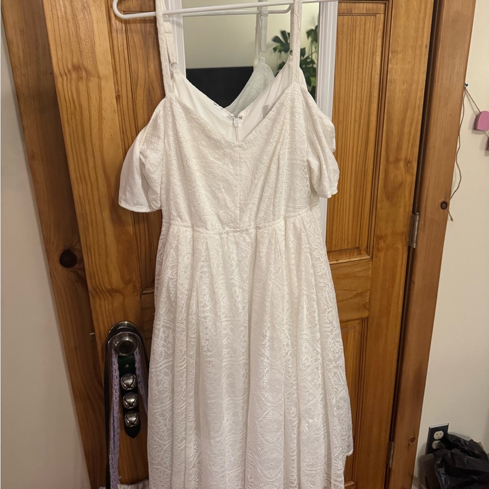 Torrid Ivory Lace Skater Dress